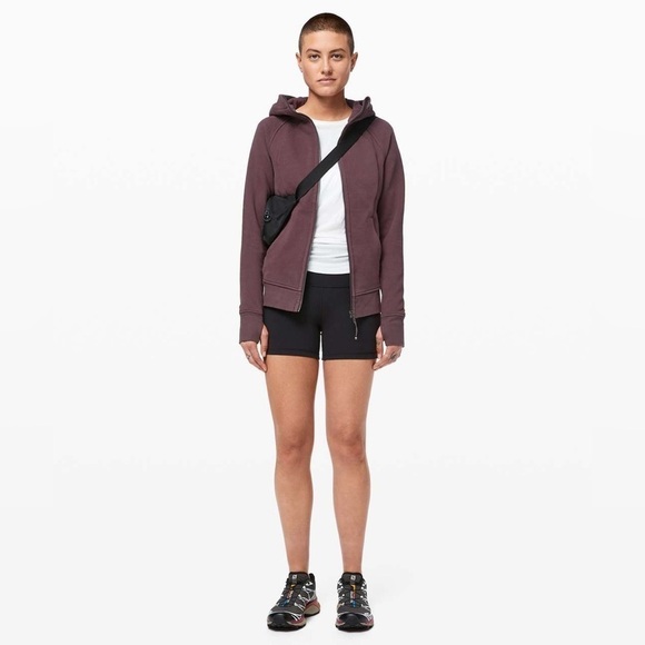 Lululemon Scuba Hoodie Light Cotton Fleece Cherry Cola - Picture 2 of 11